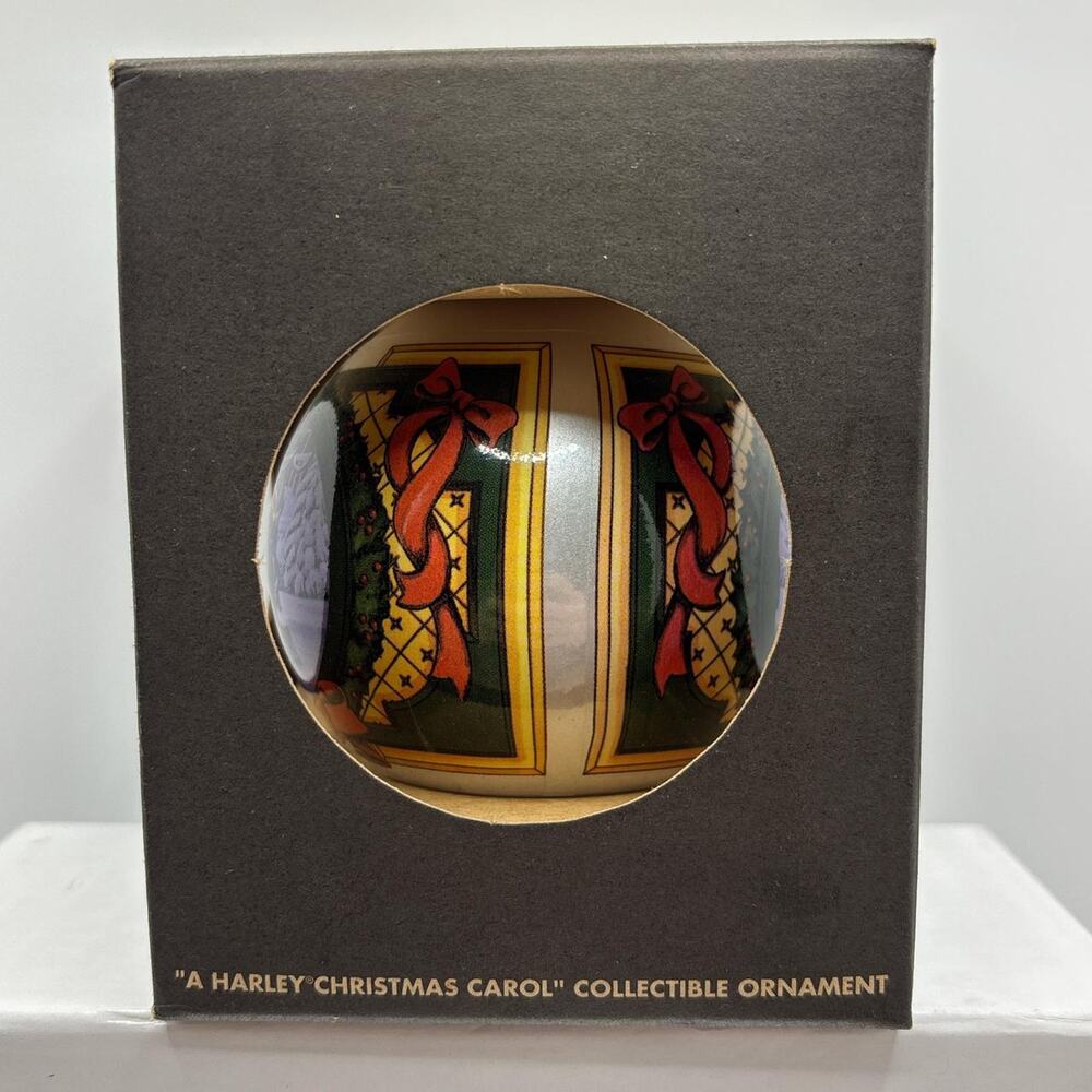 2000 Harley Davidson Ball Glass "A Harley Christmas Carol" Ornament - Picture 4 of 6